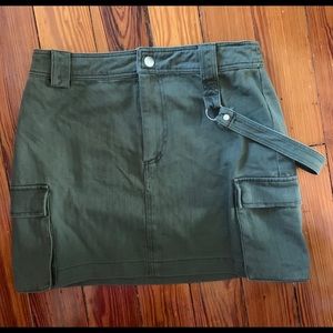 Forever 21 Army Green Mini Skirt- New w Tags